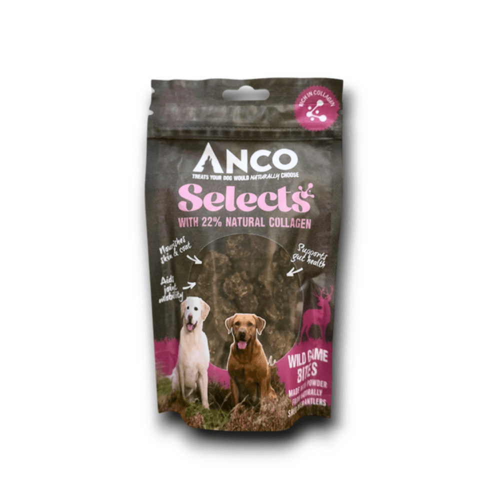 Anco Selects Wild Game Bites with Collagen 85g - The Urban Pet Store - Dog TreatsAnco5060586236373