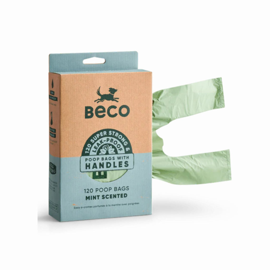 Beco Mint Handle Poop Bags 120pk - The Urban Pet Store - Dog SuppliesBeco5060189756636