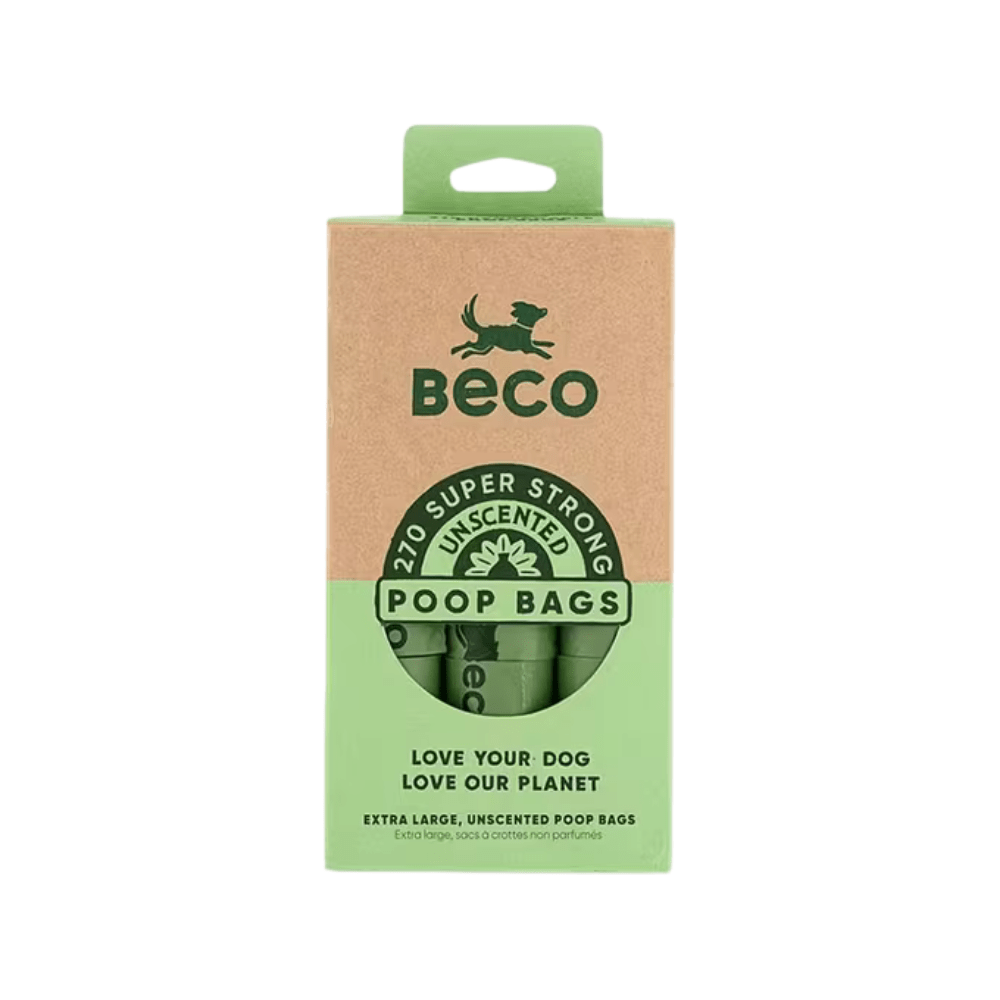 Beco Unscented Recycled Poop Bags x270 Pack - The Urban Pet Store - Dog SuppliesBeco5060189751969